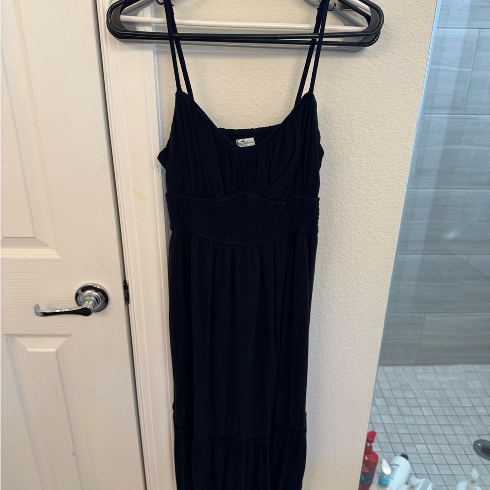 Hollister Black Smocked Waistband Dress